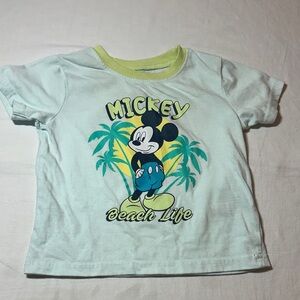 Disney - Mickey Mouse Kids Short Sleeve Tee - Light Green
